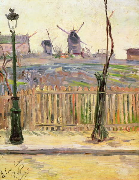 Obraz na plátně The Windmills at Montmartre, 1884