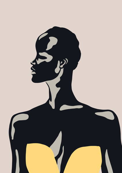 Obraz na plátně The Yellow Dress, 2016,