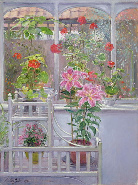 Obraz na plátně Through the Conservatory Window, 1992