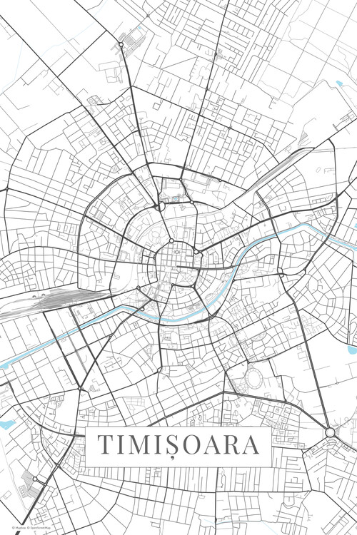 Obraz na plátně Timisoara white