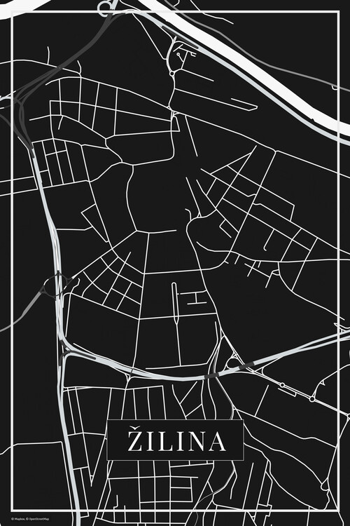 Obraz na plátně Žilina black