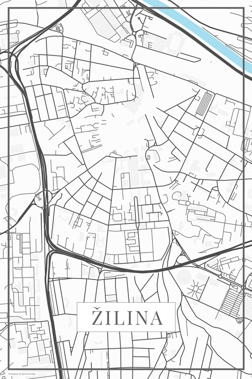 Obraz na plátně Žilina white