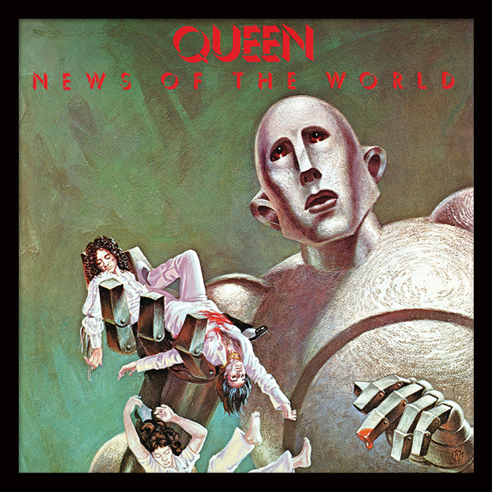 Zarámovaný plagát Queen - News Of The World