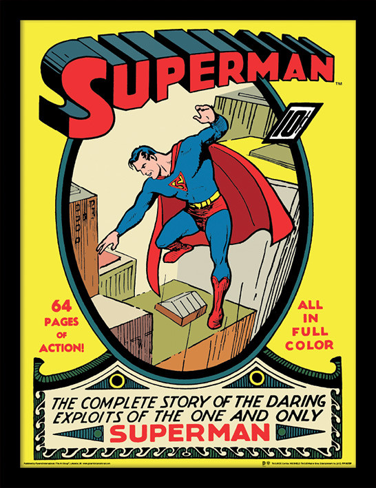 Zarámovaný plagát Superman - No.1