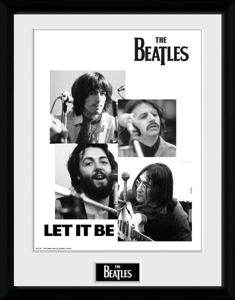 Zarámovaný plagát The Beatles - Let It Be