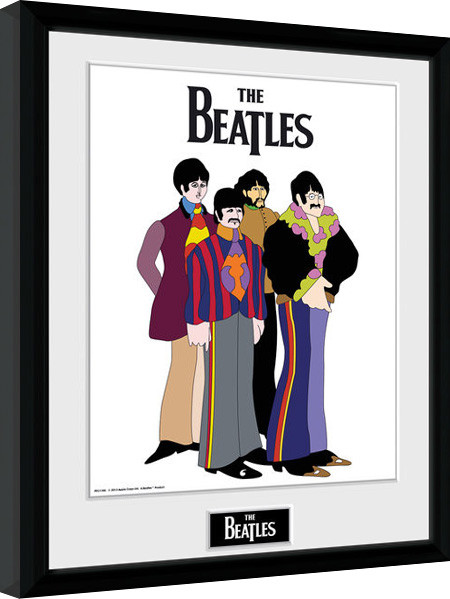Zarámovaný plagát The Beatles - Yellow Submarine Group