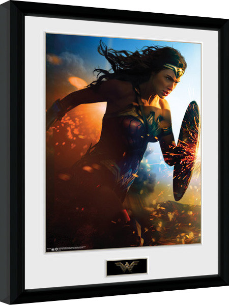 Zarámovaný plagát Wonder Woman - Run