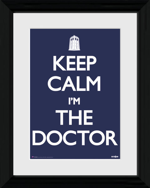 Doctor Who - Keep Calm zarámovaný plakát