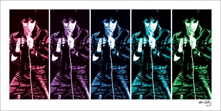 Umelecká tlač Elvis Presley - 68 Comeback Special Pop Art