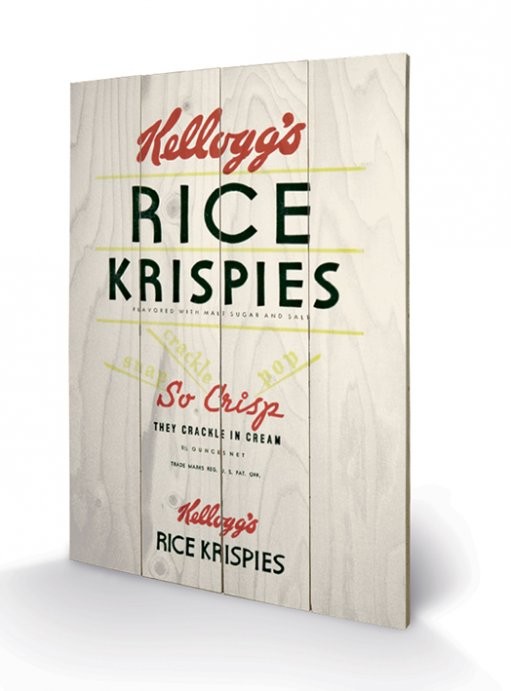 Obraz na drewnie VINTAGE KELLOGGS - rise krispies