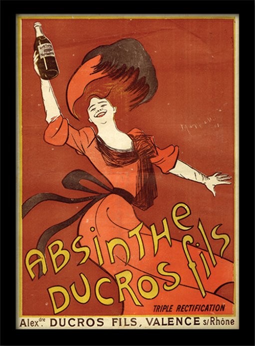Oprawiony plakat Absynt - Absinthe Ducros