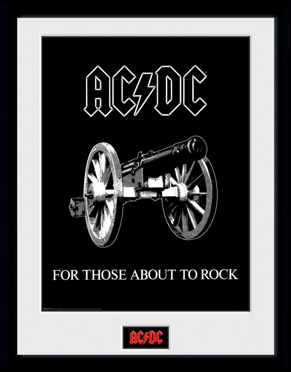 Zarámovaný plakát AC/DC - For Those About to Rock
