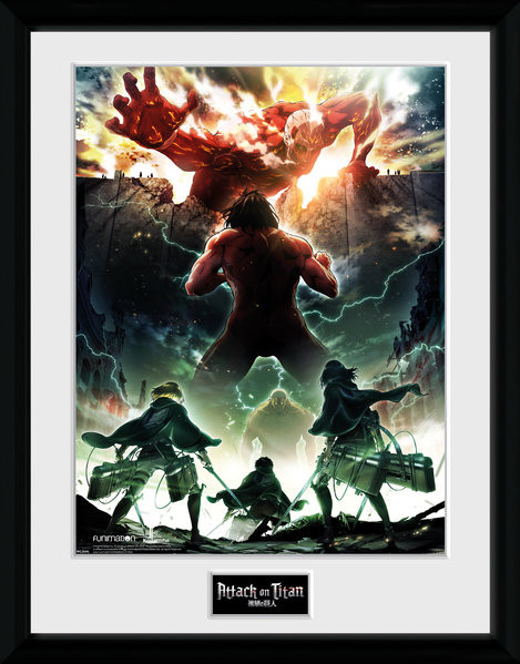 Oprawiony plakat Attack On Titan Season 2 - Key Art