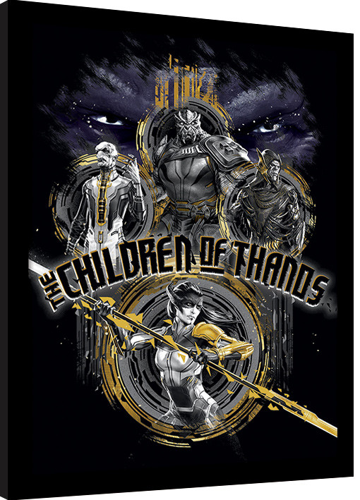 Zarámovaný plakát Avengers Infinity War - Children of Thanos Stencil
