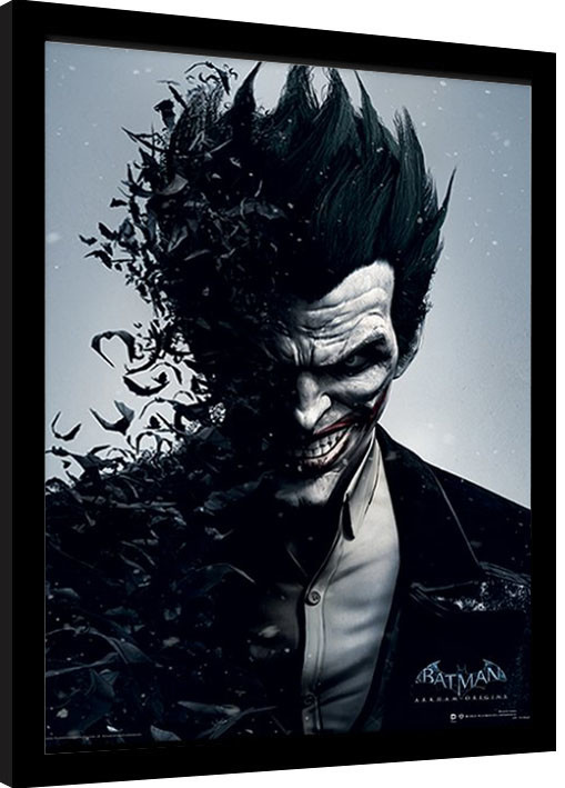 Zarámovaný plakát Batman: Arkham Origins - Joker