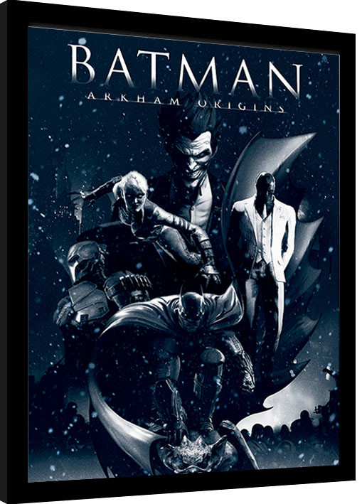 Zarámovaný plakát Batman: Arkham Origins - Montage