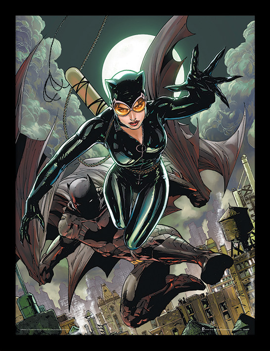 Zarámovaný plakát Batman - Cat & Bat