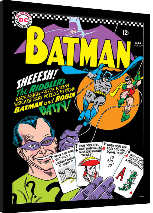 Zarámovaný plakát Batman - The Riddler