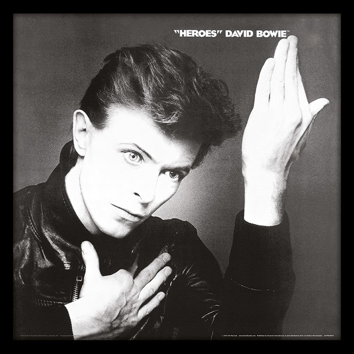 Zarámovaný plakát David Bowie - Heroes