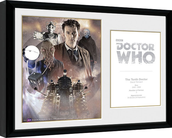 Zarámovaný plakát Doctor Who - 10th Doctor David Tennant