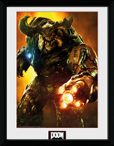 Oprawiony plakat Doom - Cyber Demon