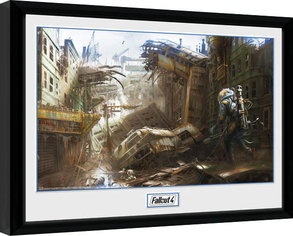 Zarámovaný plakát Fallout 4 - Vertical Slice