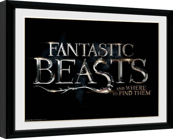 Zarámovaný plakát Fantastic Beasts - Logo