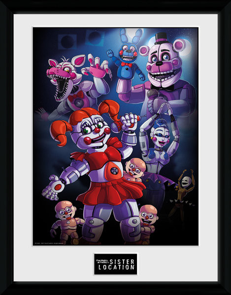 Oprawiony plakat Five Nights At Freddy's - Sister Location Group