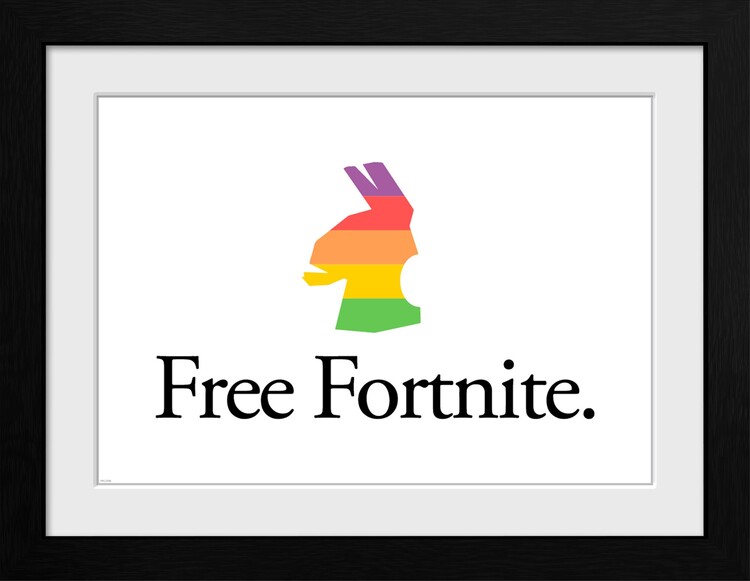 Oprawiony plakat Fortnite - Free Fortnite