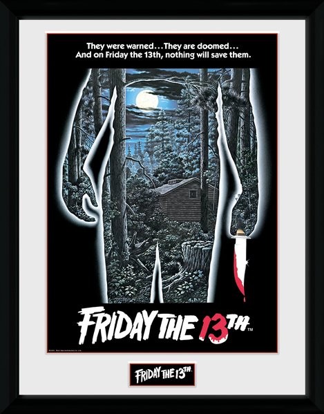 Zarámovaný plakát Friday The 13th - Warning