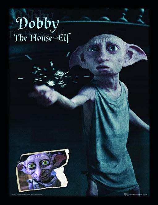 Zarámovaný plakát Harry Potter - Dobby