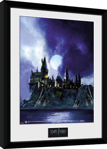 Zarámovaný plakát Harry Potter - Hogwarts Painted