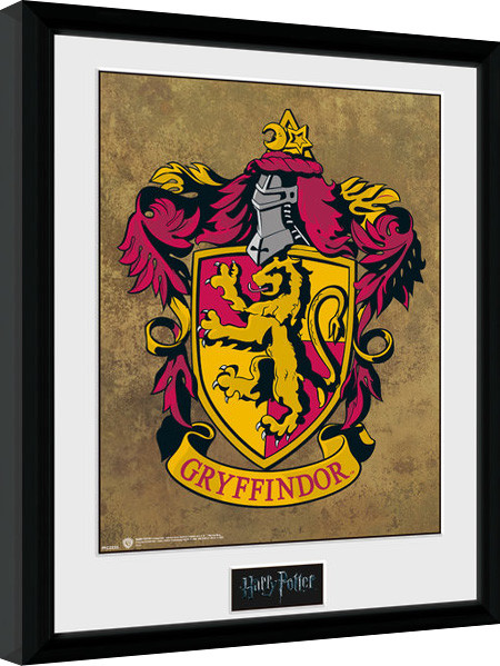 Zarámovaný plakát Harry Potter - Nebelvír