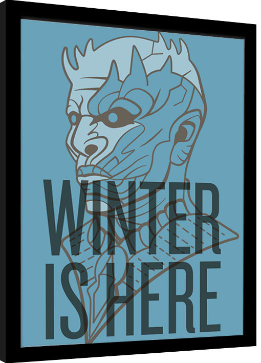 Zarámovaný plakát Hra o Trůny (Game of Thrones) - Winter Is Here