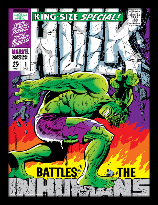 Zarámovaný plakát Incredible Hulk - Inhumans