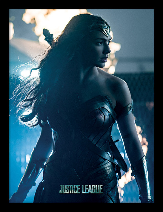 Zarámovaný plakát Liga spravedlivých - Wonder Woman in Enemy Territory