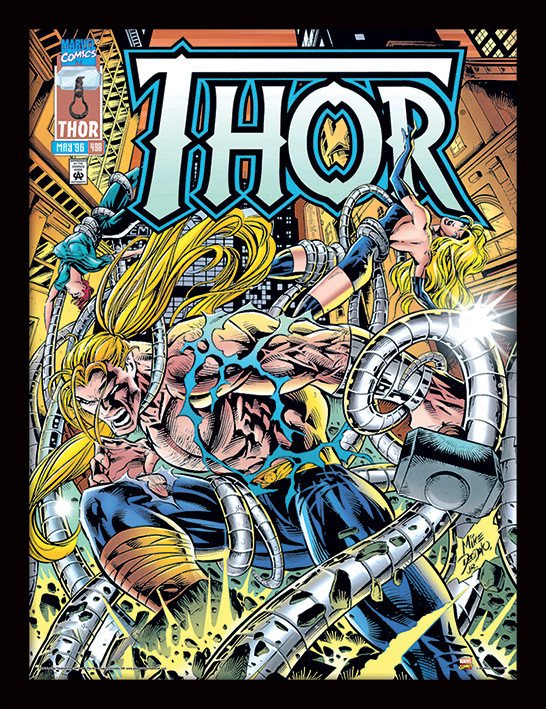 Zarámovaný plakát Marvel Comics - Thor Tentacles