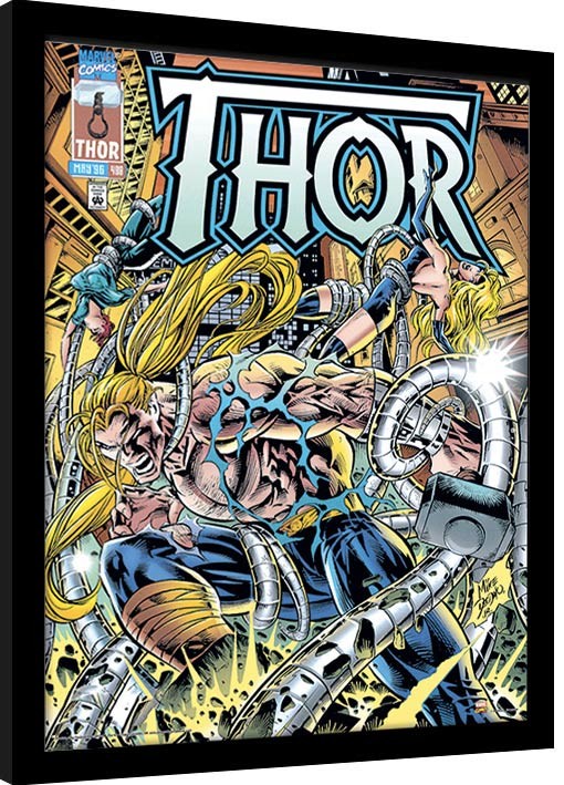 Zarámovaný plakát Marvel Comics - Thor Tentacles