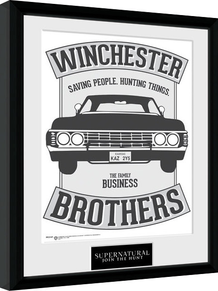 Oprawiony plakat Nie z tego świata - Winchester