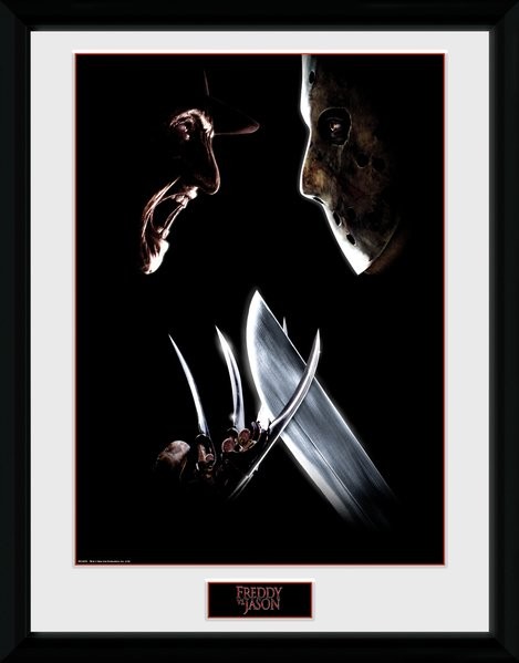 Oprawiony plakat Nightmare On Elm Street - Face Off