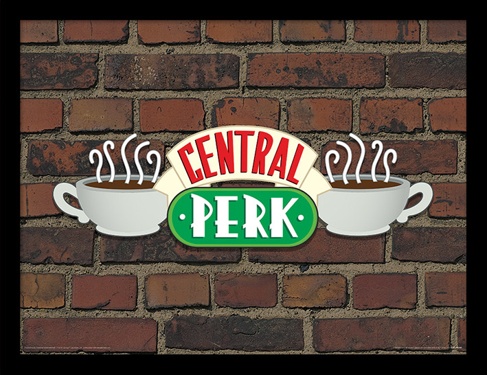 Zarámovaný plakát Přátelé - Central Perk Brick