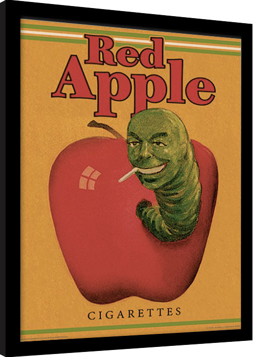 Zarámovaný plakát PULP FICTION: HISTORKY Z PODSVĚTÍ - red apple cigarettes