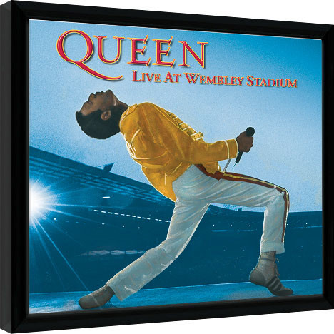 Zarámovaný plakát Queen - Live At Wembley