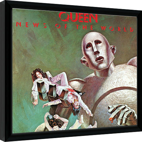 Zarámovaný plakát Queen - News Of The World