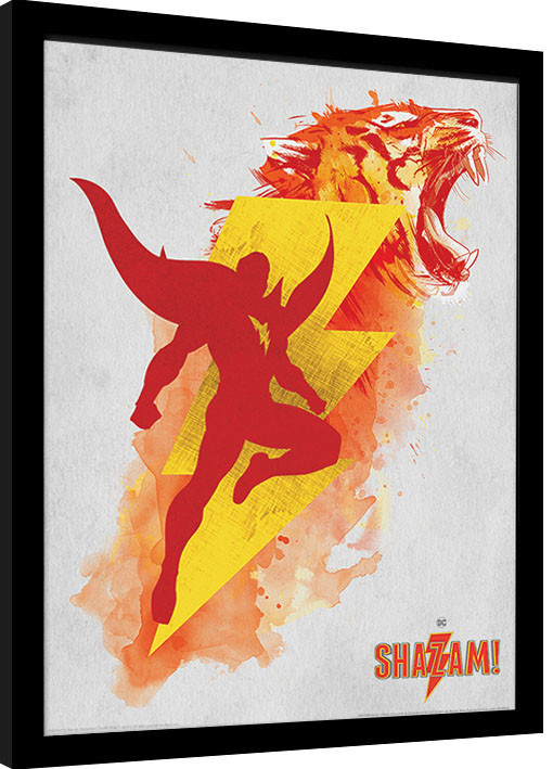 Zarámovaný plakát Shazam - Shazam's Might