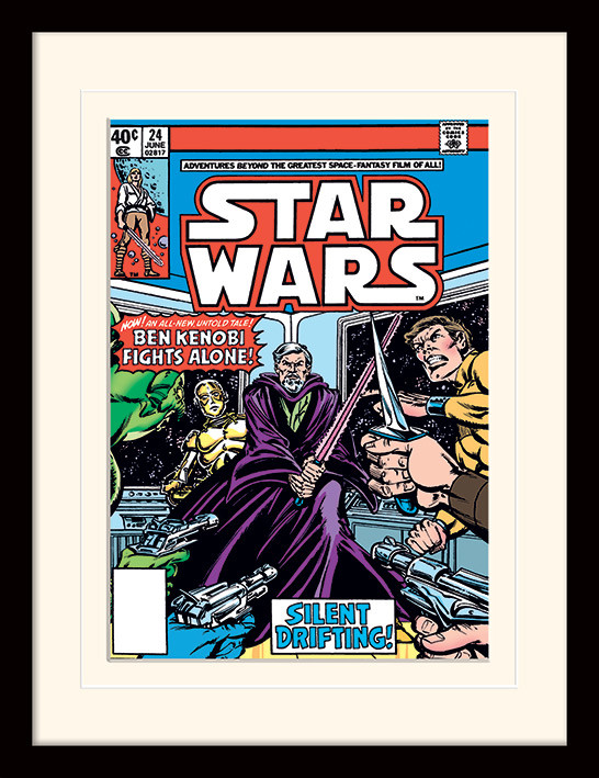 Zarámovaný plakát Star Wars - Ben Kenobi Fights Alone