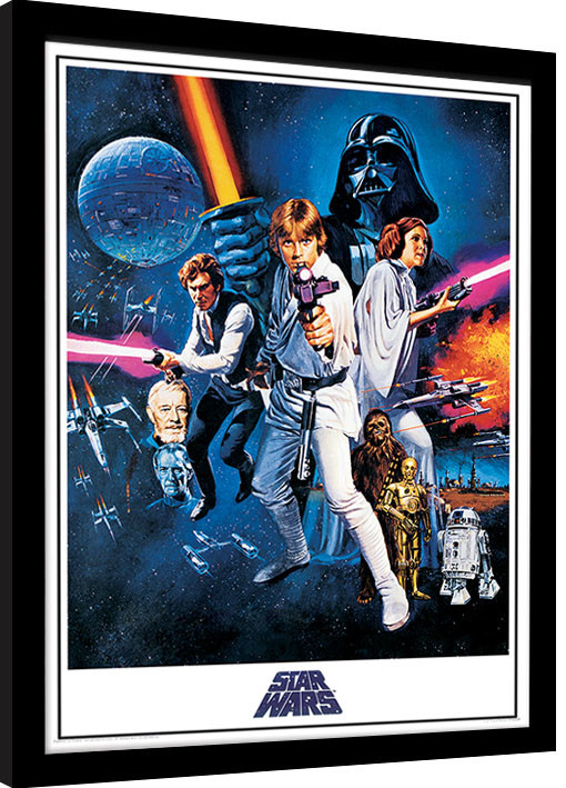 Zarámovaný plakát Star Wars: Nová naděje - One Sheet