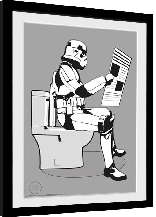 Zarámovaný plakát Stormtrooper - Storm Pooper
