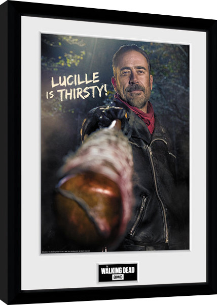Zarámovaný plakát The Walking Dead - Negan Thirsty