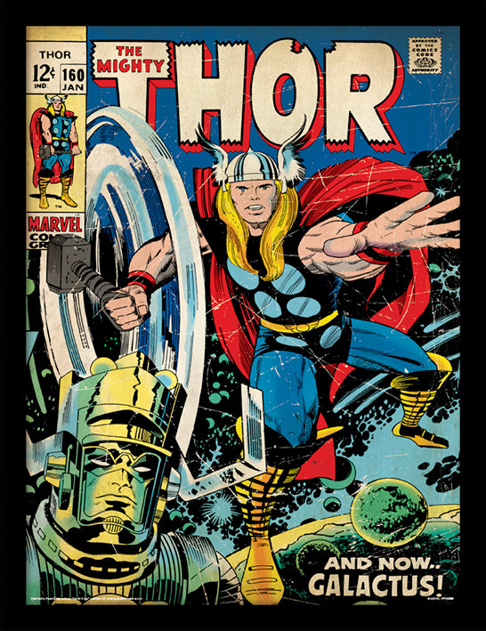 Zarámovaný plakát Thor - Galactus